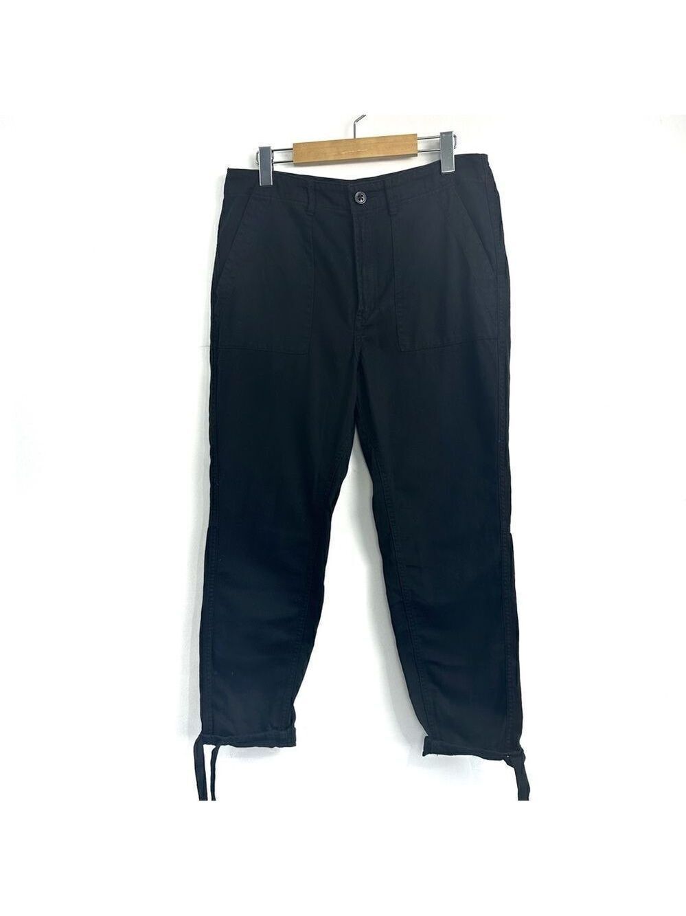 Aritzia Golden By TNA Cotton Lyocell Blend Joggers Black Sz 6